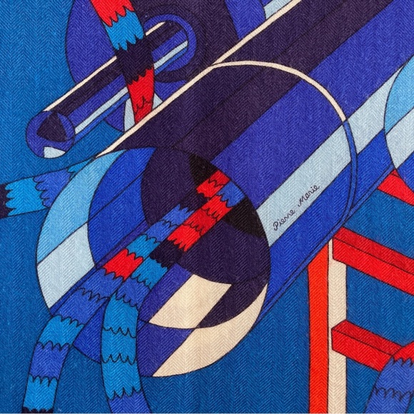 Hermes Point d’Orgue Cashmere Silk Shawl Scarf - Picture 13 of 16